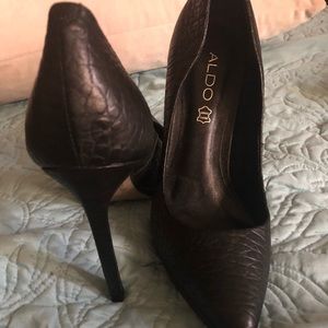 Aldo Pebble Leather Stilettos
